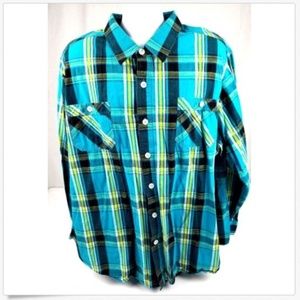 Kingsize Men's 3XL Long Sleeve Button Front